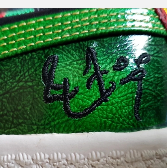 PUMA x Cameroon Eto AFRICAN CUP Football Sneakers BLACK/ POWER GREEN US 5.5 - Picture 8 of 12